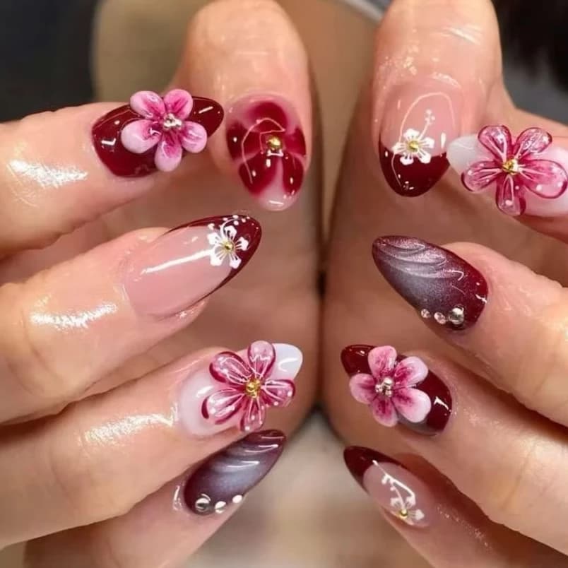 ELBEAUTYC PRESS ON NAILS 3D PREMIUM
